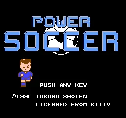 Power Soccer title screen