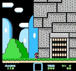 Backdrop artwork for Super Mario World
