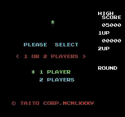Space Invaders title screen