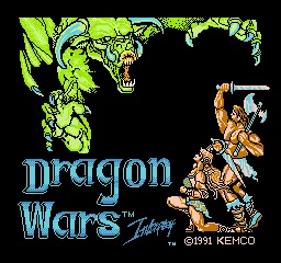 Dragon Wars title screen