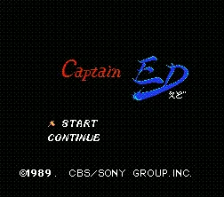 Captain ED title screen