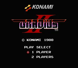 Gradius II title screen