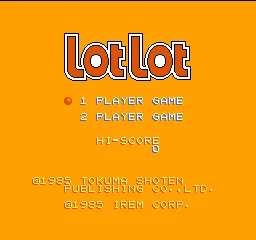 Lot Lot title screen