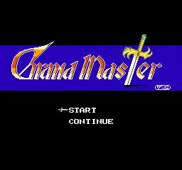 Grand Master title screen