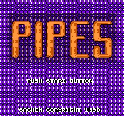 Pipemania title screen