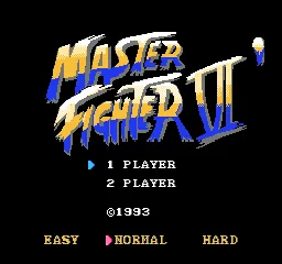 Master Fighter VI' title screen
