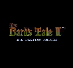 Bard's Tale II, The - The Destiny Knight title screen