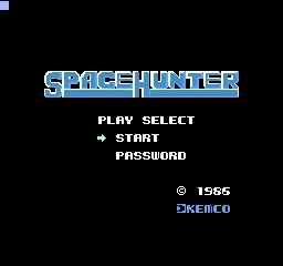 Space Hunter title screen