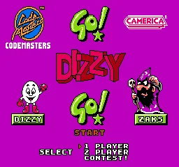 Go! Dizzy Go! title screen