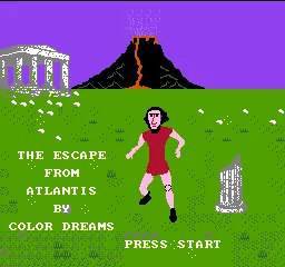 The Escape from Atlantis title screen