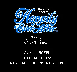 Happily Ever After starring Snow White title screen