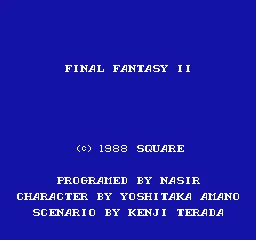 Final Fantasy II title screen
