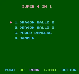 Super 4-in-1 (Asia) (Ja) (K4022) title screen