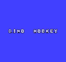 Dino Hockey title screen