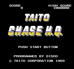 Taito Chase H.Q. title screen