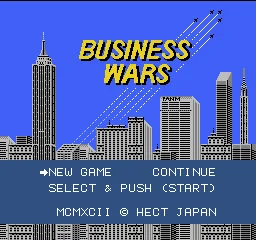 Business Wars title screen