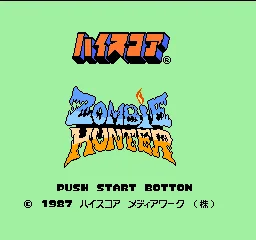 Zombie Hunter title screen