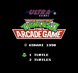Teenage Mutant Hero Turtles title screen