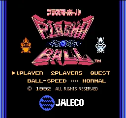 Plasma Ball title screen
