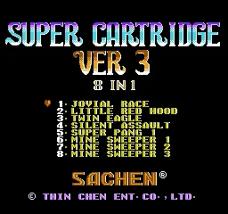 Backdrop artwork for Super Cartridge Ver 3 - 8 in 1