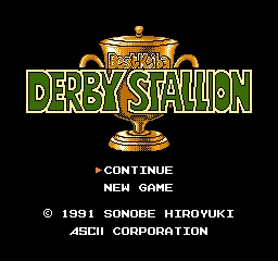 Best Keiba - Derby Stallion title screen
