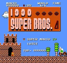 Super Mario Bros. 2 (Asia) (En) (TONY-I PCB) title screen