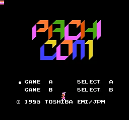 Pachicom title screen