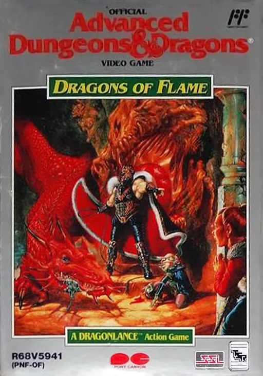 Advanced Dungeons & Dragons - Dragons of Flame cover art for Nintendo Entertainment System