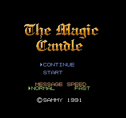 The Magic Candle title screen