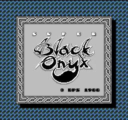 Super Black Onyx title screen