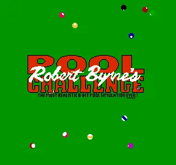 Robert Byrne's Pool Challenge title screen