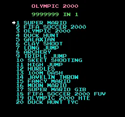 Backdrop artwork for Olympic 2000 - 1000000-in-1