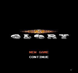 Metal Slader Glory title screen