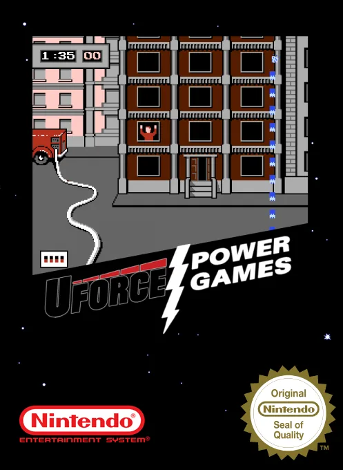 Backdrop artwork for U-Force Power Games