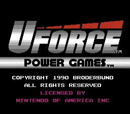 U-Force Power Games title screen