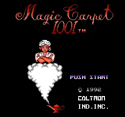 Magic Carpet 1001 title screen