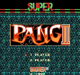 Super Pang II title screen