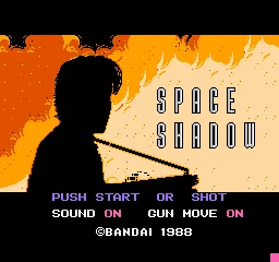 Space Shadow title screen