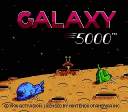 Galaxy 5000 - Racing in the 51st Century title screen