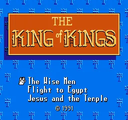 King of Kings, The - The Early Years title screen