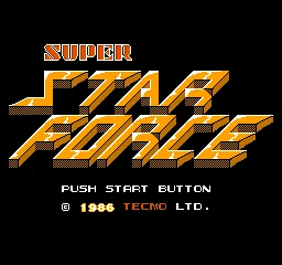 Super Star Force title screen