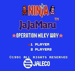 Ninja Jajamaru - Ginga Daisakusen title screen