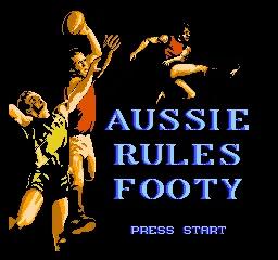 Aussie Rules Footy title screen