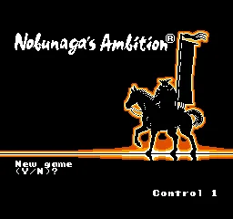 Nobunaga's Ambition title screen
