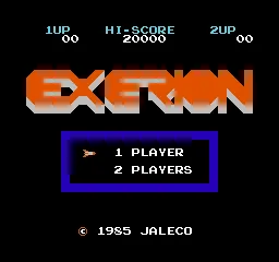 Exerion title screen