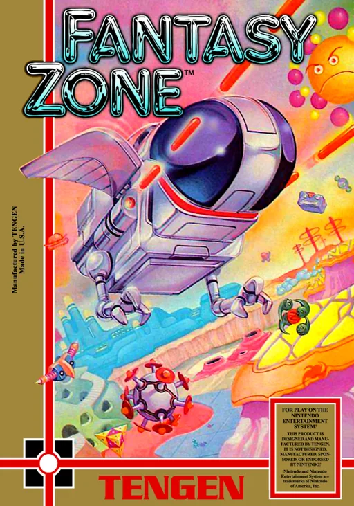 Backdrop artwork for Fantasy Zone (USA) (Tengen)