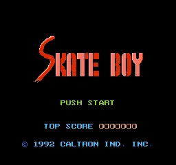 Skate Boy title screen