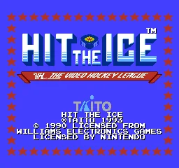Hit the Ice title screen