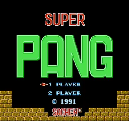 Super Pang title screen