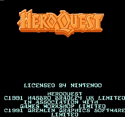 HeroQuest title screen